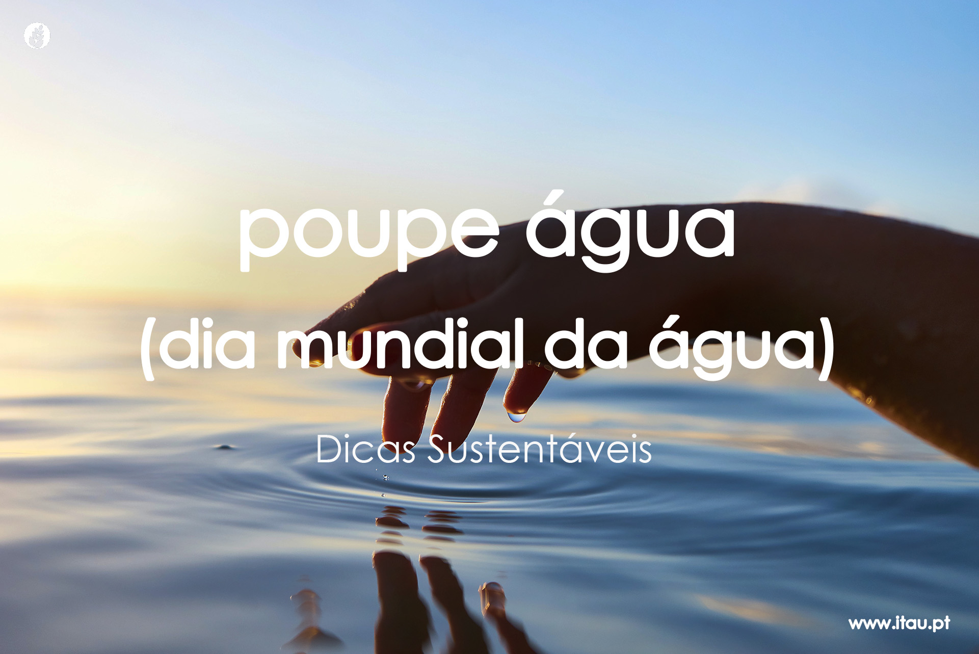 Poupe água (dia mundial da água)